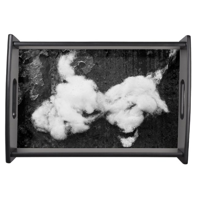 down fluffy serving tray (Front)