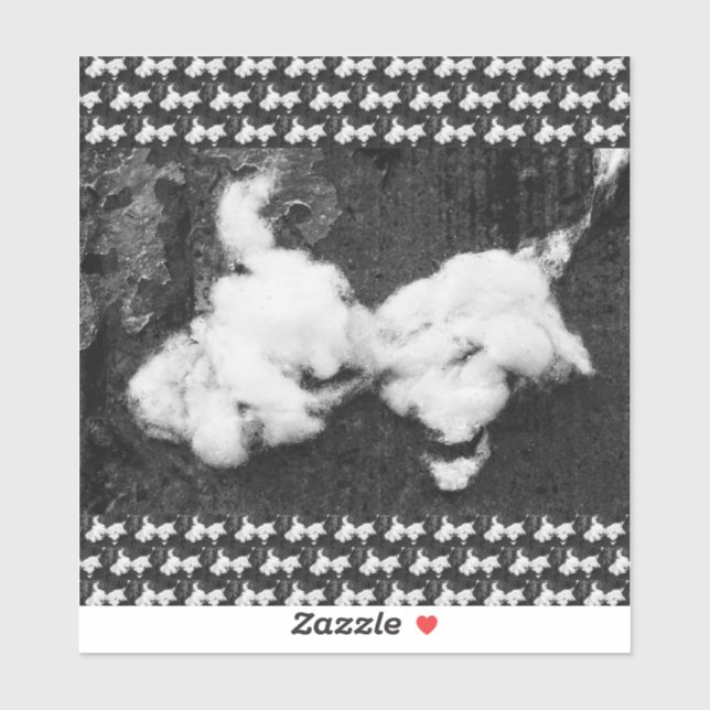 down fluffy sticker (Sheet)