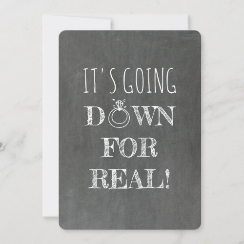 Down For Real _ Funny Bridesmaid Proposal Invitation