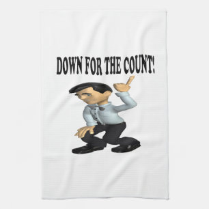 Down For The Count 2 Kitchen Towel