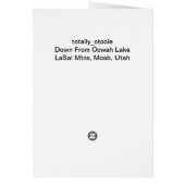 Down from Oowah Lake Cards (Back)