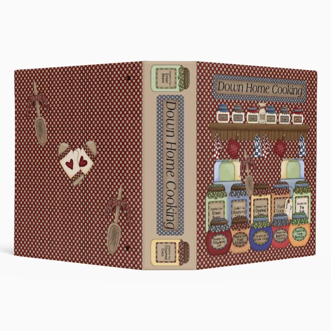 Down Home Cooking 2" Recipe Binder (Background)