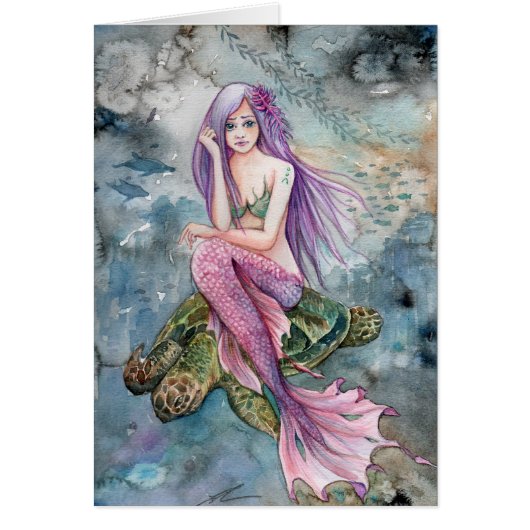 Down in Atlantis - Mermaid Cards (Front)