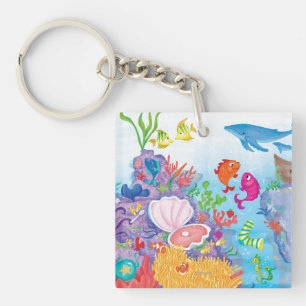 Down In The Ocean Keychain