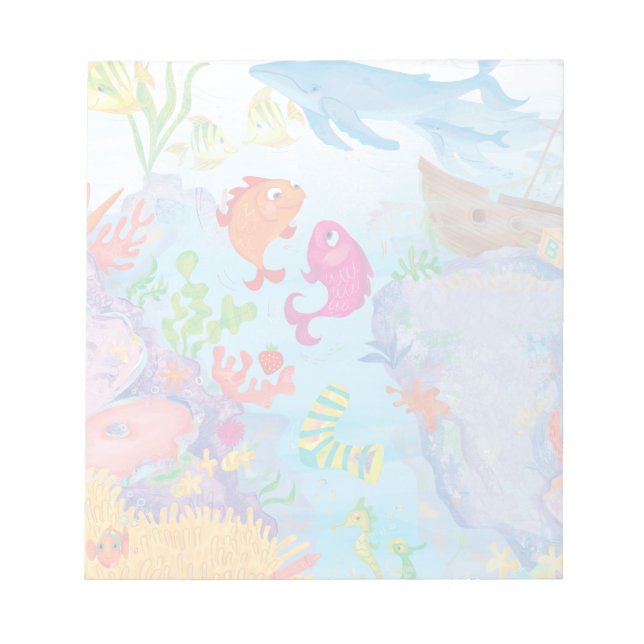 Down In The Ocean Notepad (Front)