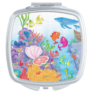 Down In The Ocean Vanity Mirror