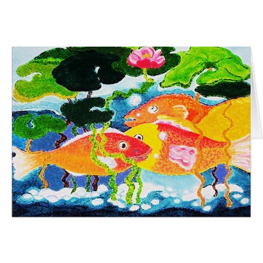 Down in the pond cards (Front Horizontal)
