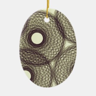 down into darkness ceramic ornament