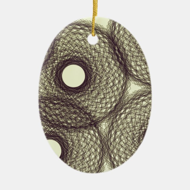 down into darkness ceramic ornament (Front)