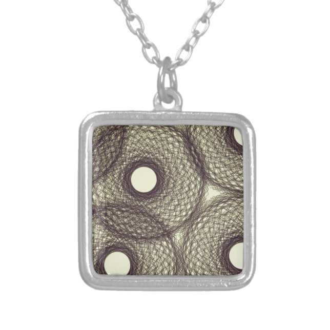 down into darkness silver plated necklace (Front)