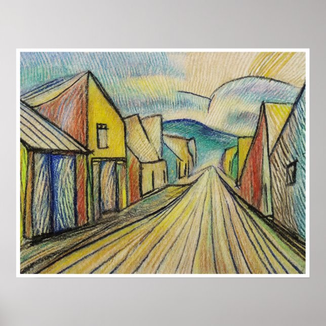 Down On Main Street - Archival Art Print