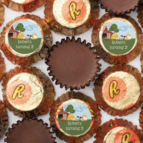 Down on the Farm Animal Birthday Party Reeses Peanut Butter Cups