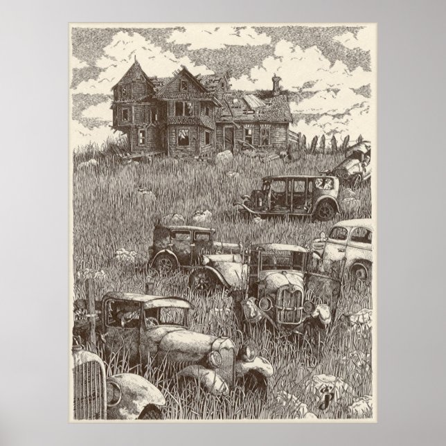 Down On The Farm Poster (Instant Download Option) (Front)