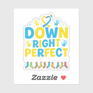 Down Right Perfect 3.21 Down Syndrome Awareness Sticker
