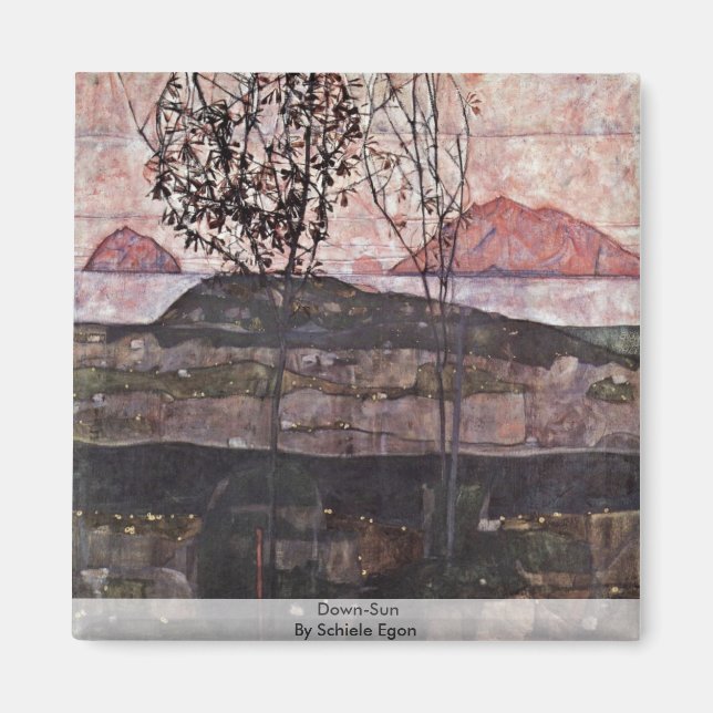 Down-Sun By Schiele Egon Magnet (Front)