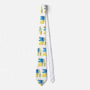 Down Syndrome Awareness 21 Neck Tie