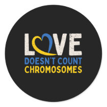 Down Syndrome Awareness Awesome Down Syndrome  Classic Round Sticker