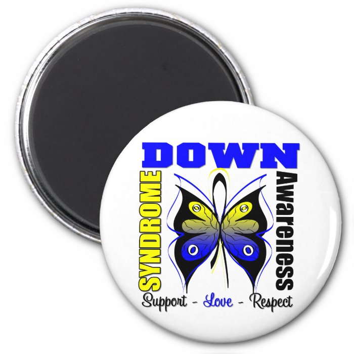 Down Syndrome Awareness Butterfly Fridge Magnets