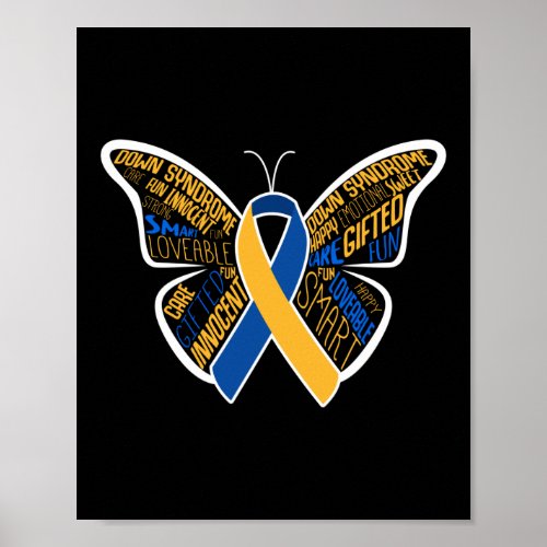 Down Syndrome Awareness Butterfly Special Poster