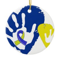 Down Syndrome Awareness Ceramic Ornament