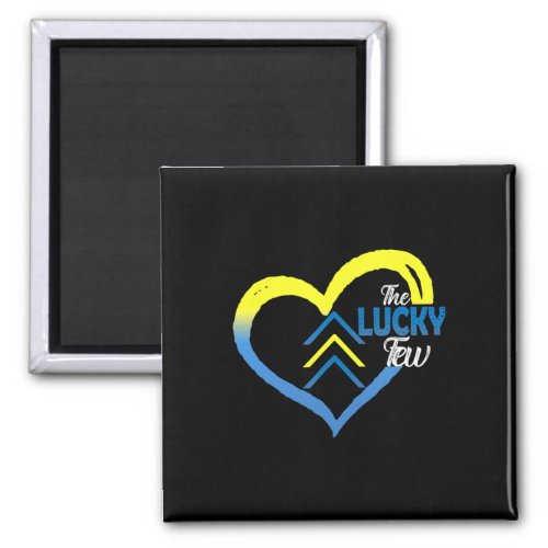 Down Syndrome Awareness Day 3 Arrows Lucky Few Tat Magnet