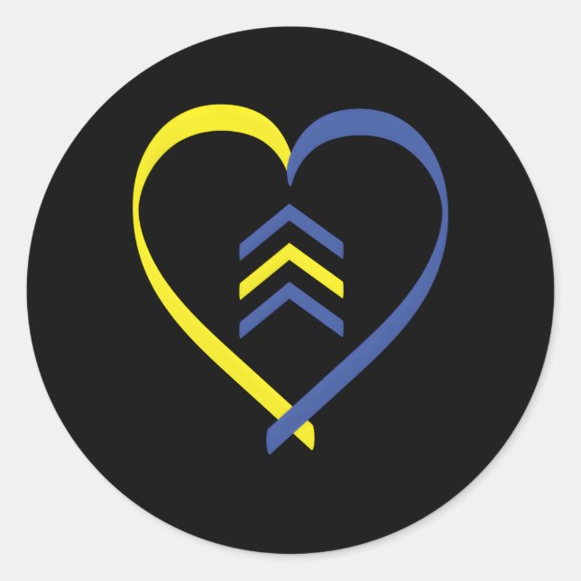 Down Syndrome Awareness Day Awesome March 21 Triso Classic Round Sticker (Front)