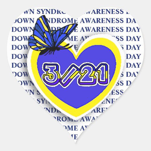 Down Syndrome Awareness Day Sticker March 21