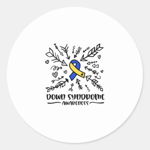 Down syndrome awareness down syndrome classic round sticker