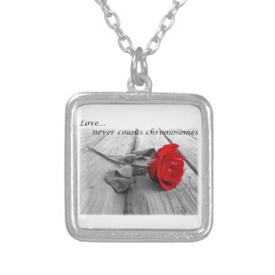 Down syndrome awareness items silver plated necklace