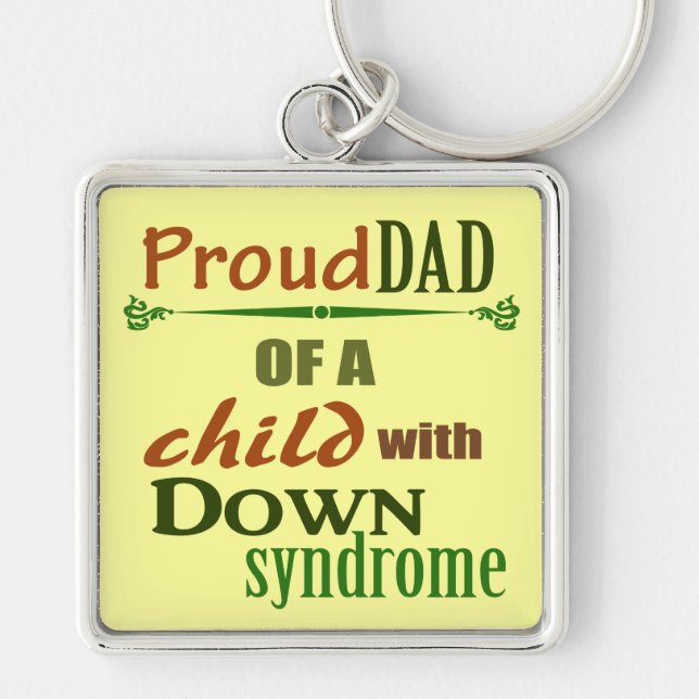 Down syndrome awareness keychain (Front)
