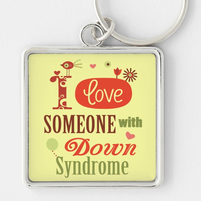 Down syndrome awareness keychain (Front)