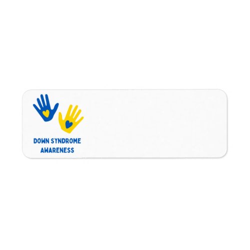 Down Syndrome Awareness Label