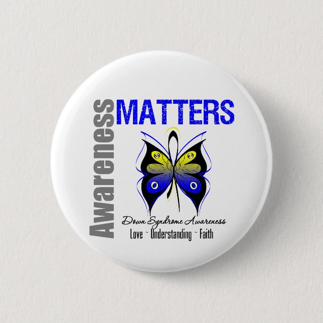 Down Syndrome Awareness Matters Button (Front)
