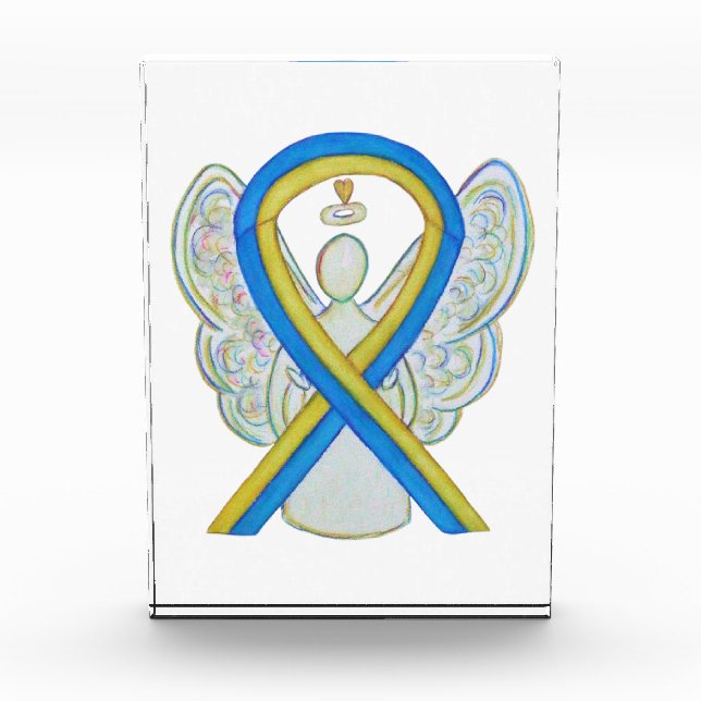 Down Syndrome Awareness Ribbon Angel Award  (Front)