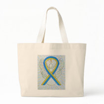 Down Syndrome Awareness Ribbon Art Tote Bag