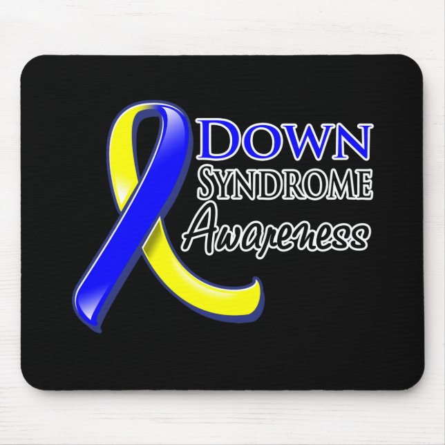 Down Syndrome Awareness Ribbon Mouse Pad (Front)