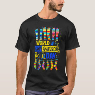 Down Syndrome Awareness Rock Your Socks Awareness T-Shirt