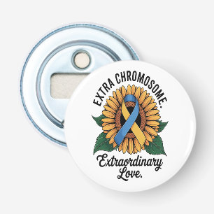 Down Syndrome Awareness Sunflower Bottle Opener