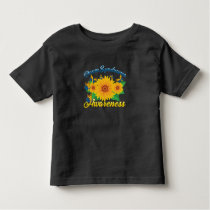 Down Syndrome Awareness Sunflower Butterfly Gift Toddler T-shirt