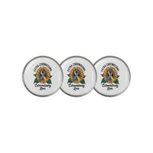 Down Syndrome Awareness Sunflower Golf Ball Marker