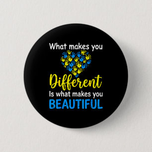 Down syndrome awareness support world down syndrom button
