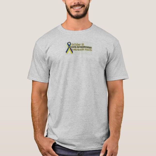 Down syndrome awareness t-shirt (Front)