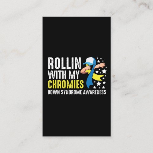 Down Syndrome Awareness Trisomy T21 Handicap Business Card
