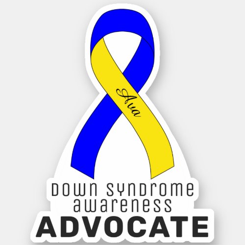 Down Syndrome Awareness Vinyl Sticker