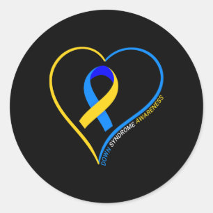 Down Syndrome Awareness - World Down Syndrome Day Classic Round Sticker