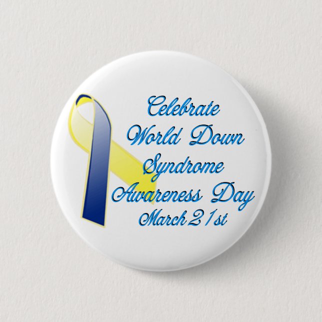 Down Syndrome Day Button (Front)