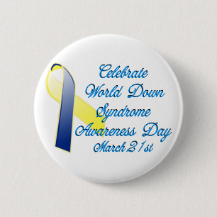 Down Syndrome Day Button