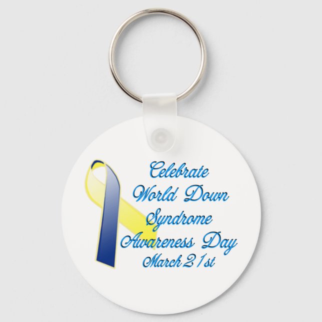 Down Syndrome Day Keychain (Front)