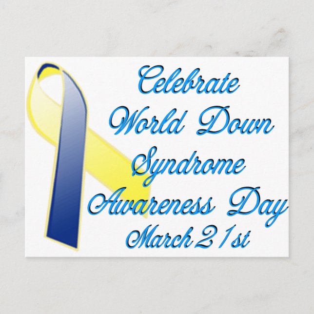 Down Syndrome Day Postcard (Front)