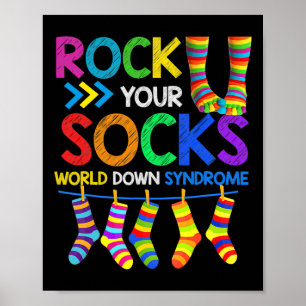 Down Syndrome Day Rock Your Socks Awareness 1 Poster